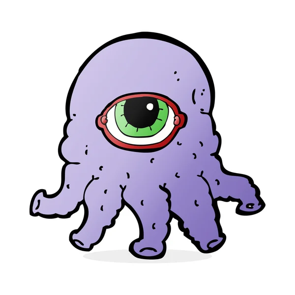 Dibujos animados cabeza alienígena — Vector de stock