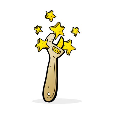 karikatür ayarlanabilir anahtarı