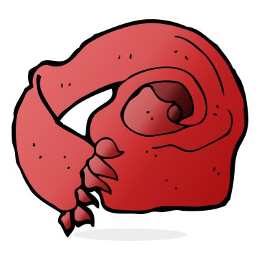 eşarp karikatür çizimi