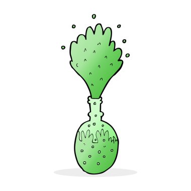 çizgi film explosing kimyasallar