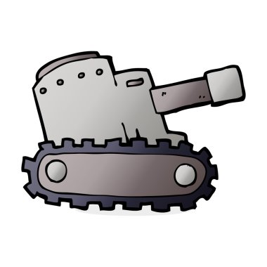 cartooon askeri tank