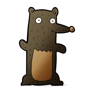 çizgi film siyah ayı