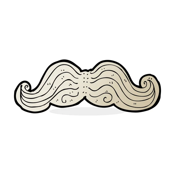 Illustration de dessin animé de moustache — Image vectorielle