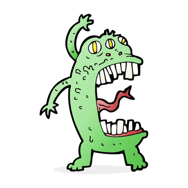 Cartoon crazy monster — Stock Vector