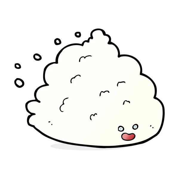 Cartoon cloud character — Stockový vektor