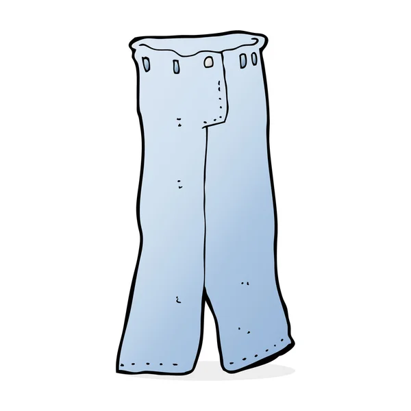 Par de dibujos animados de jeans — Vector de stock