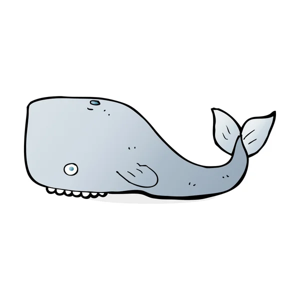 Cartoon illustration av whale — Stock vektor