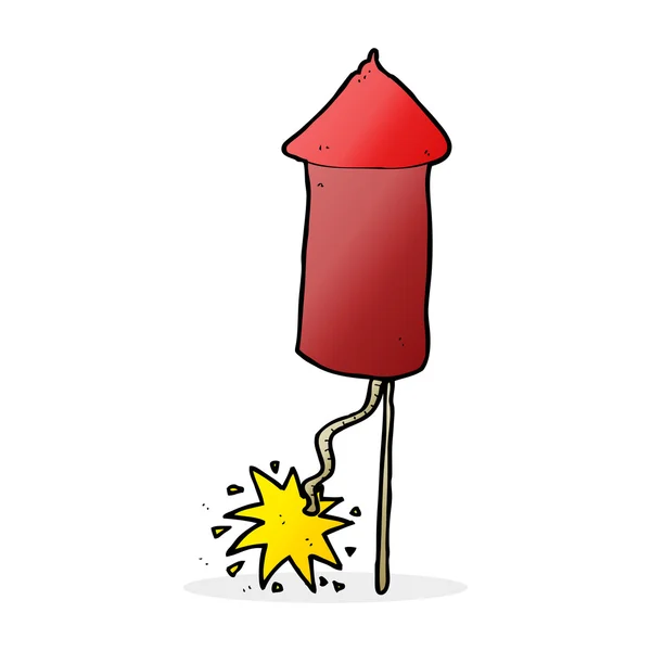 Cartoon-Illustration von Feuerwerk — Stockvektor