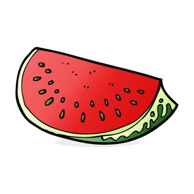 karikatür karpuz dilimi