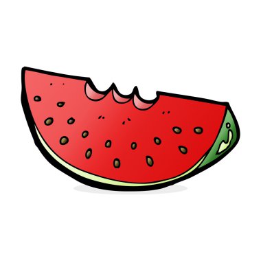 karikatür karpuz dilimi