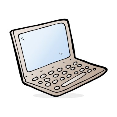 karikatür dizüstü bilgisayar