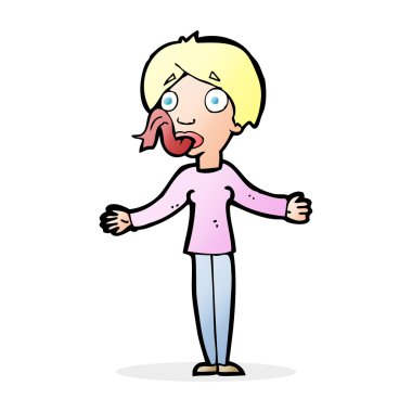 Çizgi filmdeki kadın yalan söylüyor.