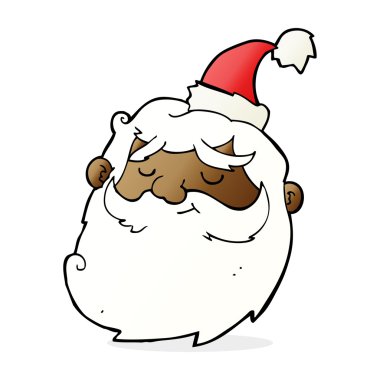 Noel Baba face karikatür