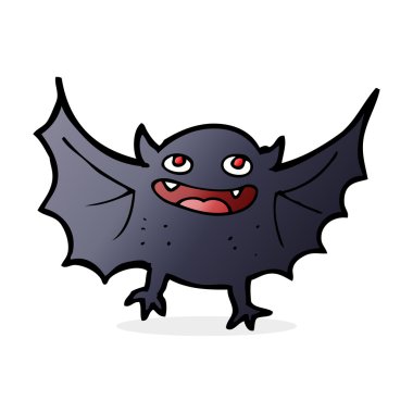 karikatür vampir yarasa