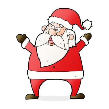 neşeli Noel Baba çizgi film