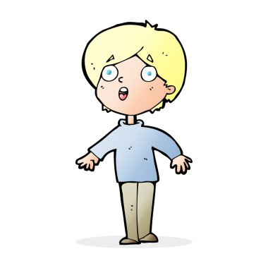 şaşırmış adam çizgi film