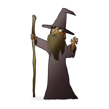 Çizgi Film ürkütücü Sihirbazı