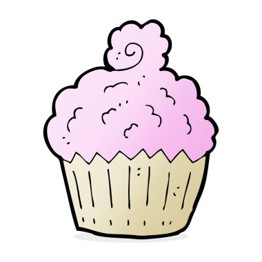 cupcake karikatür çizimi