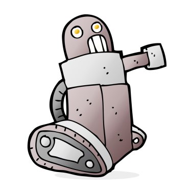 karikatür tank robot