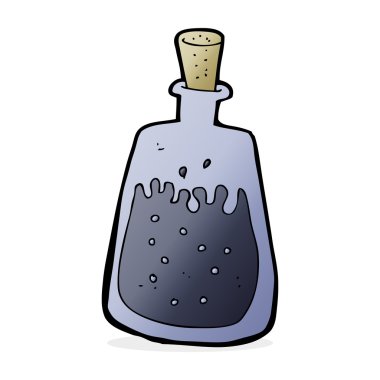 çizgi film eski mürekkep kap