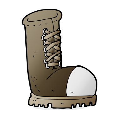 karikatür eski iş çizmesi