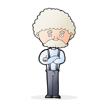 Çizgi film ihtiyarı. 