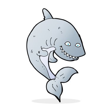 köpekbalığı karikatür çizimi