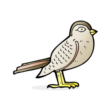 karikatür Bahçe kuş