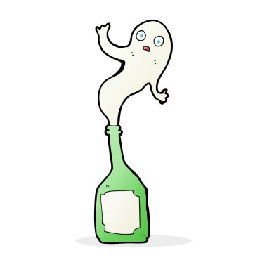 Şişedeki çizgi film hayaleti.