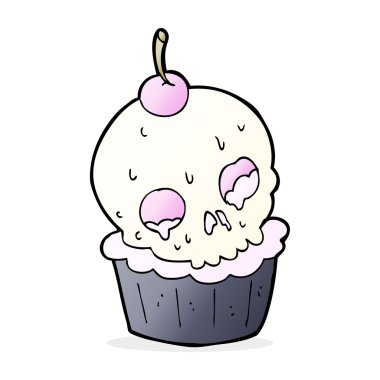 Cadılar Bayramı kek cartoon