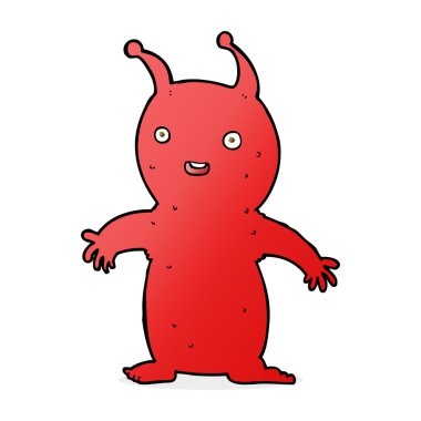 çizgi film mutlu küçük uzaylı