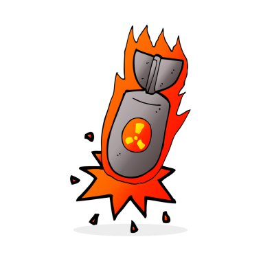 karikatür atom bombası