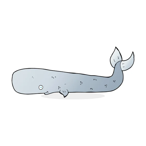 Illustration de dessin animé de baleine — Image vectorielle