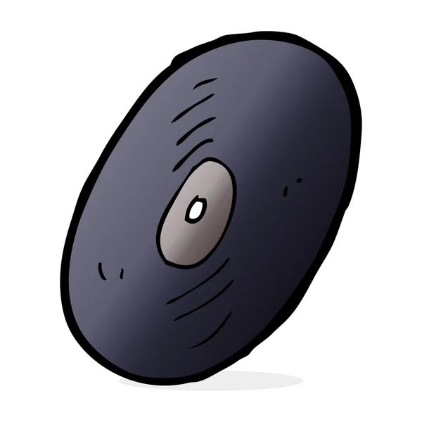 Dessin animé disque vinyle — Image vectorielle