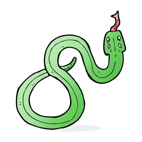 Ilustración de dibujos animados de serpiente — Vector de stock