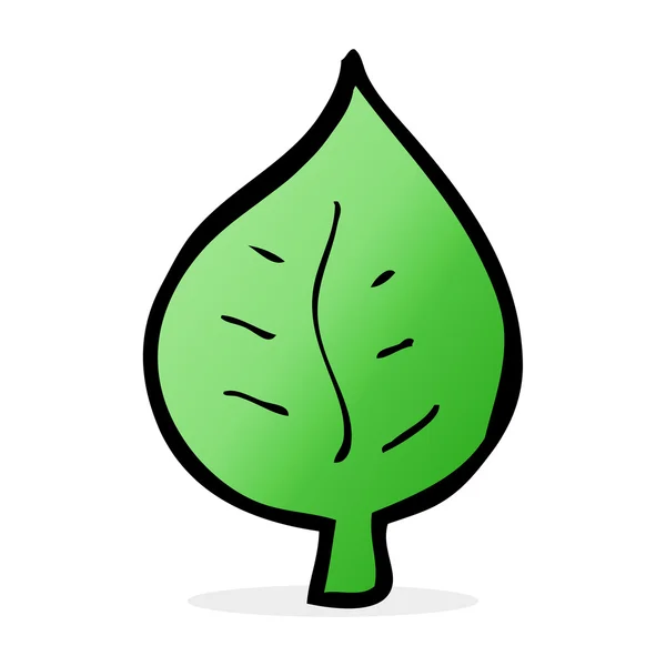 Kreskówka liść symbol — Wektor stockowy
