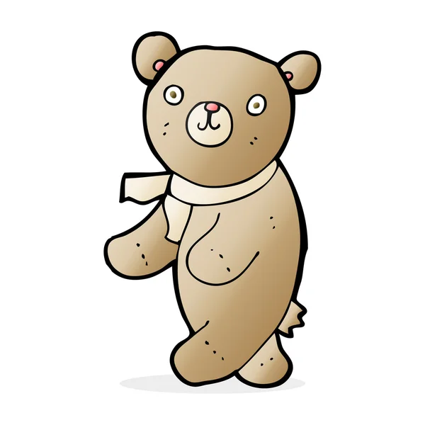 Bonito oso de peluche de dibujos animados — Archivo Imágenes Vectoriales