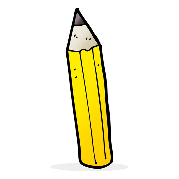 Cartoon illustration of pencil — Stock Vector