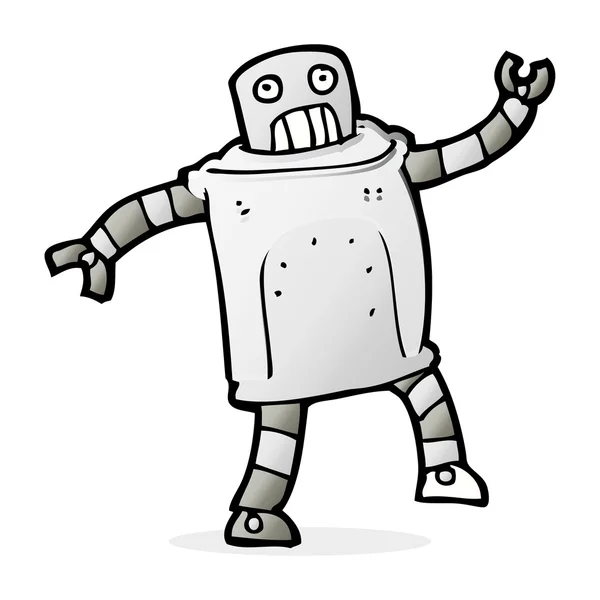 Cartoon illustration of robot — Stock Vector