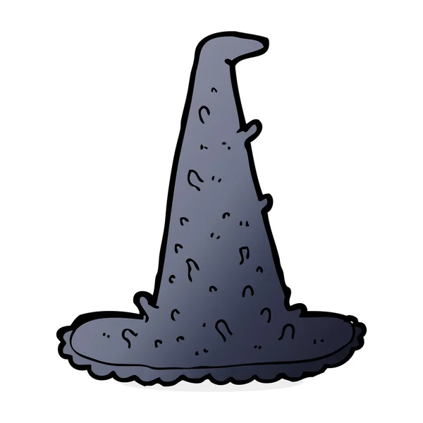 Kreskówkowy straszny kapelusz czarownicy — Wektor stockowy
