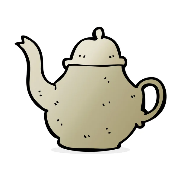 Мультяшная иллюстрация чайника — стоковый вектор