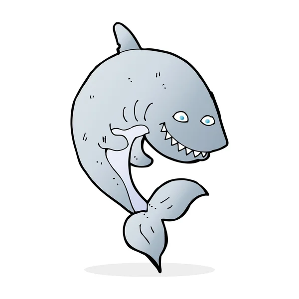 Illustration de dessin animé de requin — Image vectorielle