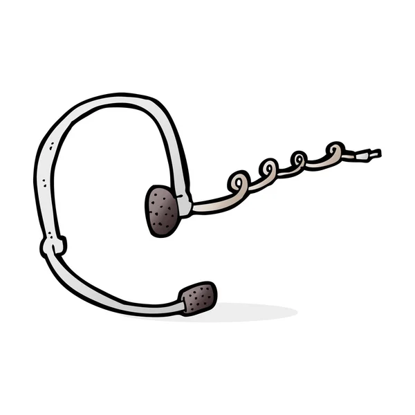 Cartoon Call Center Headset — Stockvektor