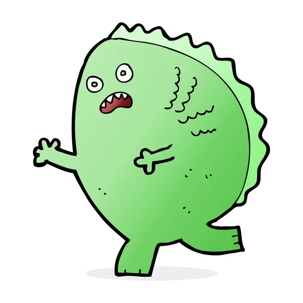 Cartoon afbeelding van monster — Stockvector