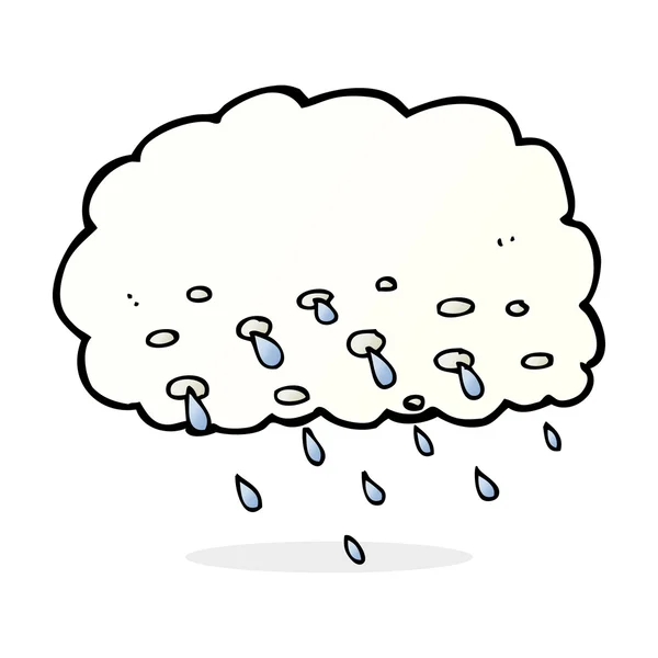 Cartoon regen wolk — Stockvector