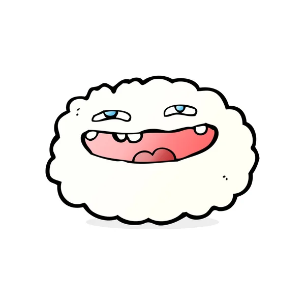 행복 한 만화 구름 — 스톡 벡터