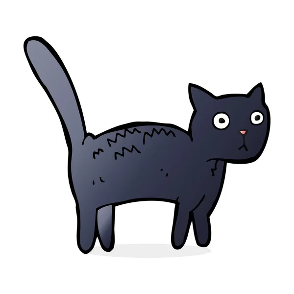 Desenho animado gato assustado — Vetor de Stock