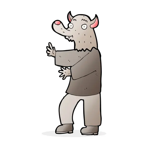 狼人的卡通插图 — 图库矢量图片