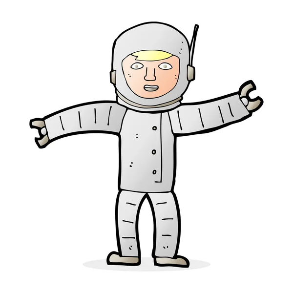 Cartoon space man — Stock Vector