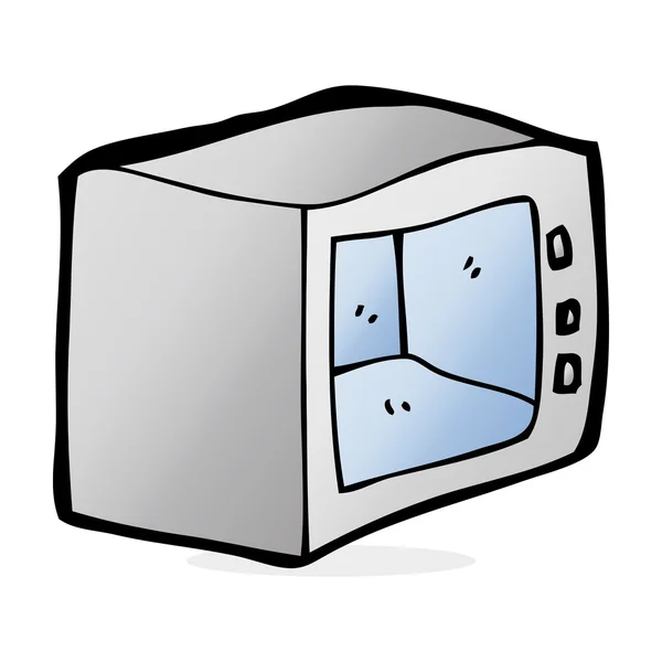 Desenho animado ilustração de microondas — Vetor de Stock